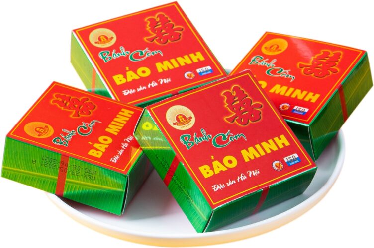 Bánh Cốm hộp 50g/65g/85g - Bánh Cốm cưới hỏi 2 banh com hop 50g65g85g banh com cuoi hoi com