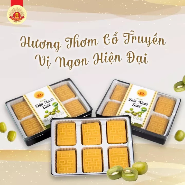 Bánh đậu xanh tươi 160gr - Hương vị đổi mới | Bánh Bảo Minh