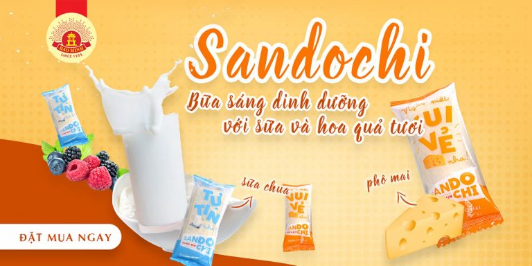 Bánh Sandochi Bảo Minh | Bánh mịn sandochi nhân phô mai