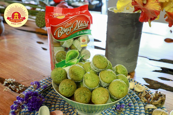 Bánh bông nhài trà xanh 180g【 ✔️ 26.OOOđ】| Bánh Bảo Minh