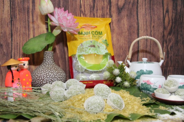 Bánh cốm dừa: dẻo thơm vị cốm mới | Cốm phủ dừa Bảo Minh