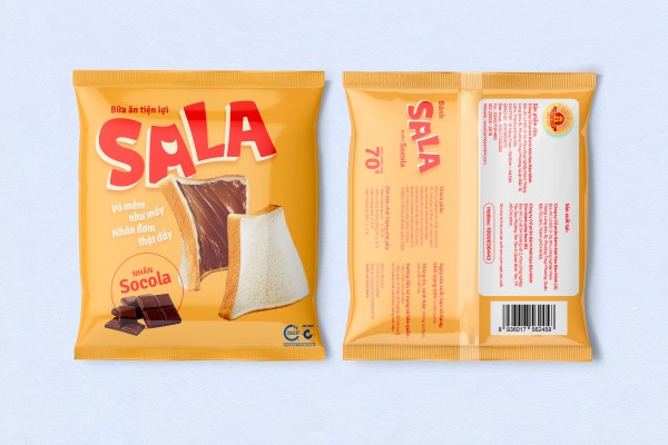 Bánh Sala nhân socola Bảo Minh 55g 6 Bánh Sala nhân socola: Món ăn tiện lợi, đủ dinh dưỡng | Bảo Minh