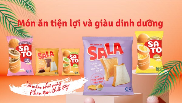 Bánh Sala nhân thịt Bảo Minh - Thơm ngon, mềm mịn, bổ dưỡng