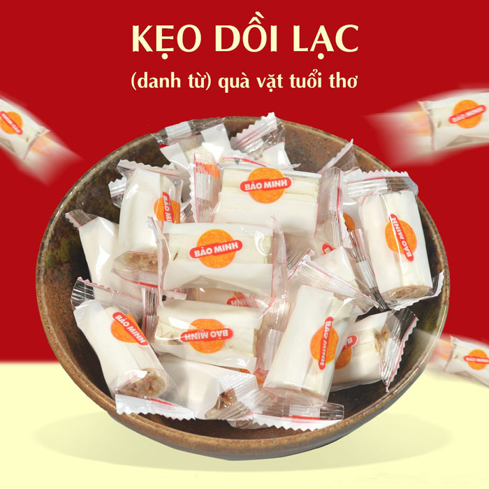 Kẹo dồi lạc vừng Bảo Minh: Đặc sản truyền thống | Kẹo lạc dồi chó