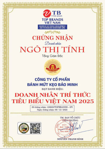 Nghệ nhân Quốc gia TGĐ Ngô Thị Tính doanh nhân trí thức tiêu biểu Việt Nam 2025 10 bao minh duoc vinh danh top 10 thuong hieu hang dau viet nam 2025 z7299051915135 893f5c0f73154c83565a990011486f67