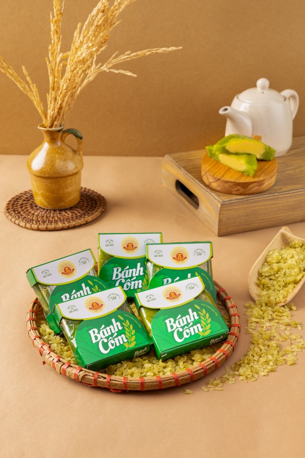 Bánh Cốm Bảo Minh trong bao bì mới