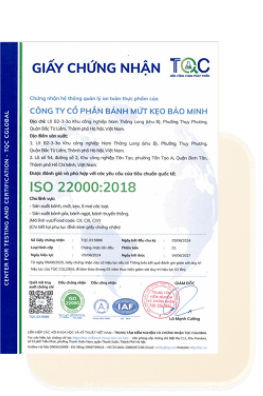 giấy chứng nhận 1