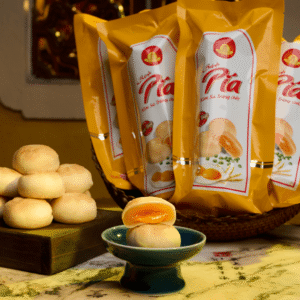 Bánh Pía kim sa trứng chảy