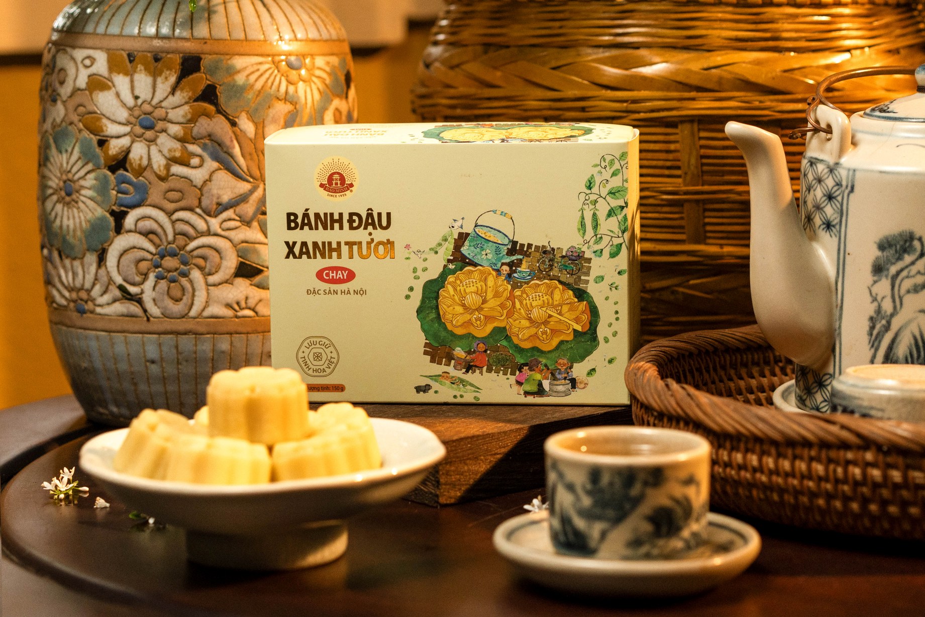 Bánh đậu xanh tươi