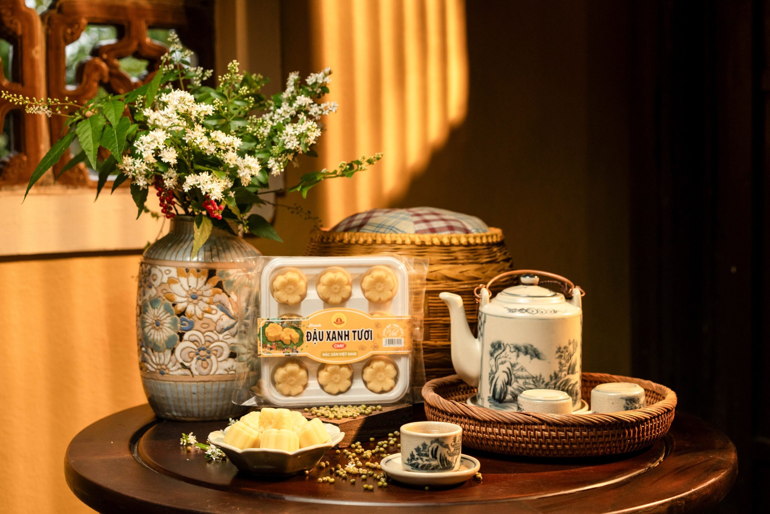 Bánh đậu xanh tươi